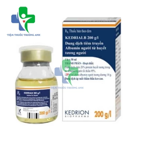 Kedrialb 200g/l 50ml - Thuốc điều trị suy hô hấp, chấn thương mất máu